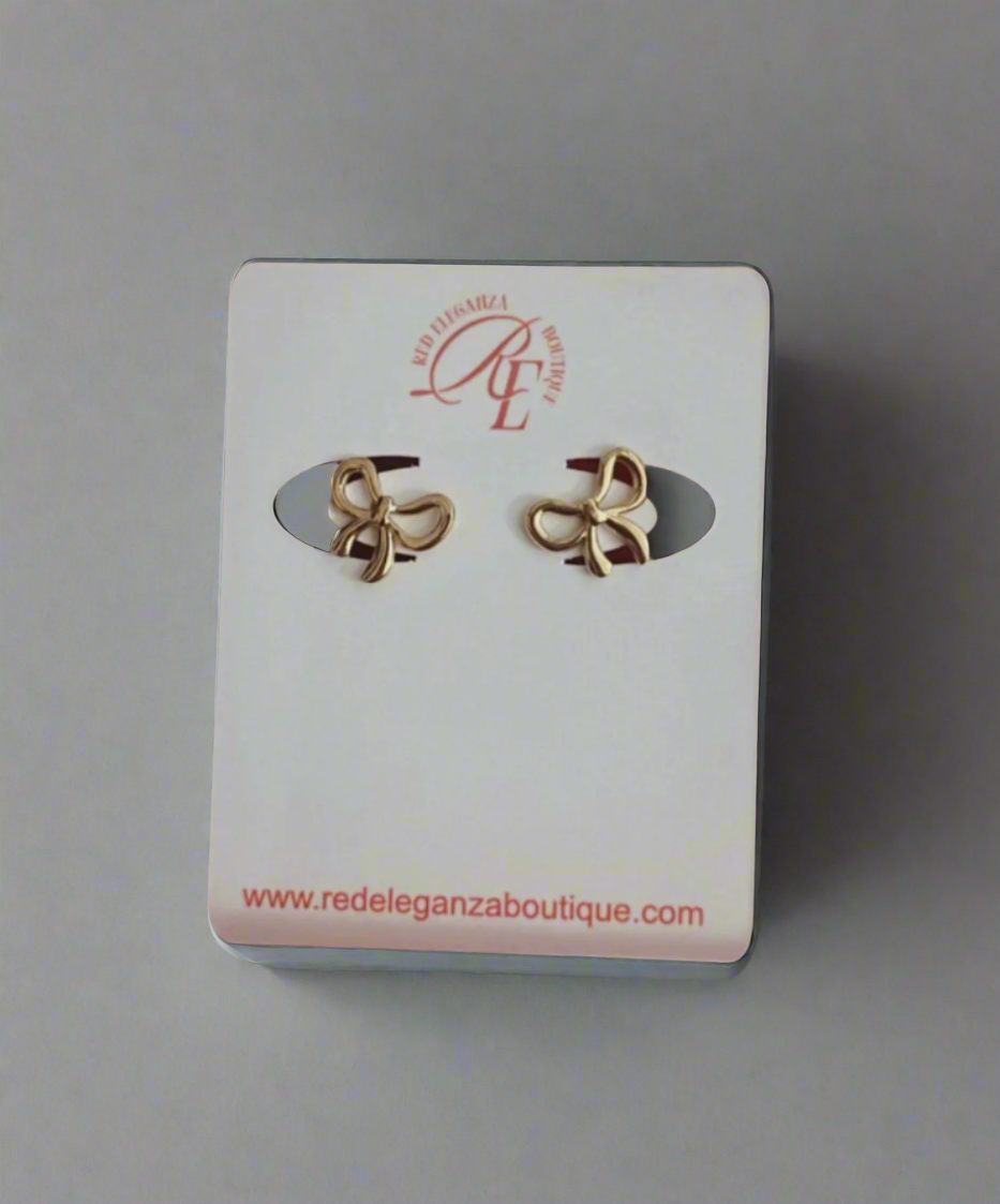 BOW EARRINGS (GOLD)