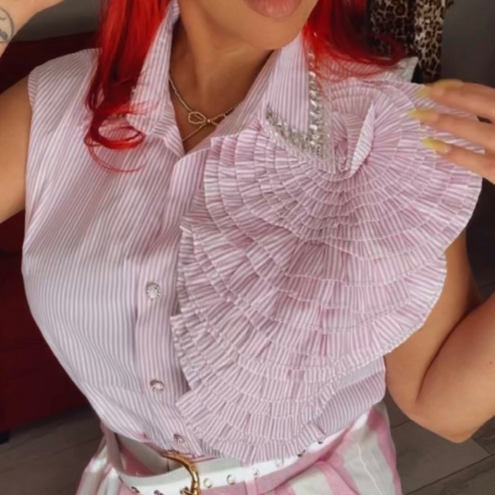 BELINDA PINSTRIPED SHIRT