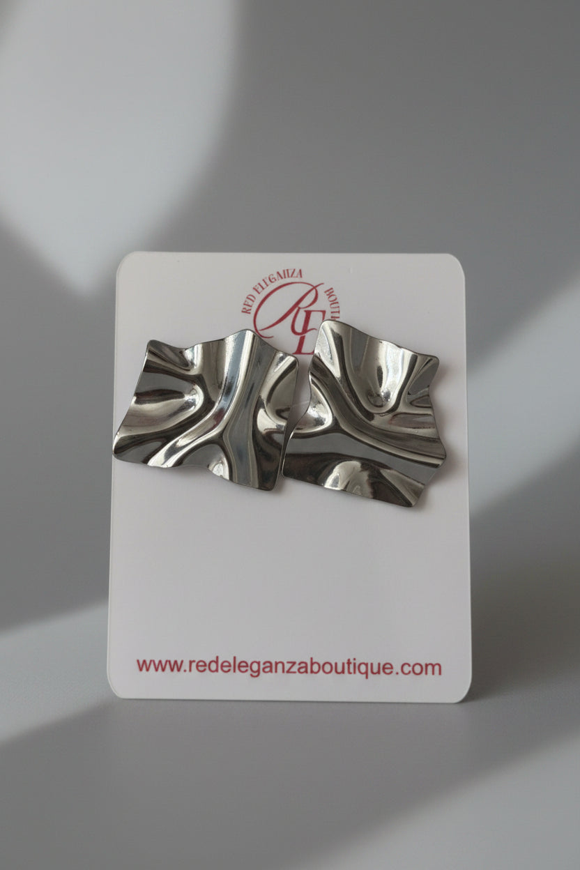 Square silver Earrings