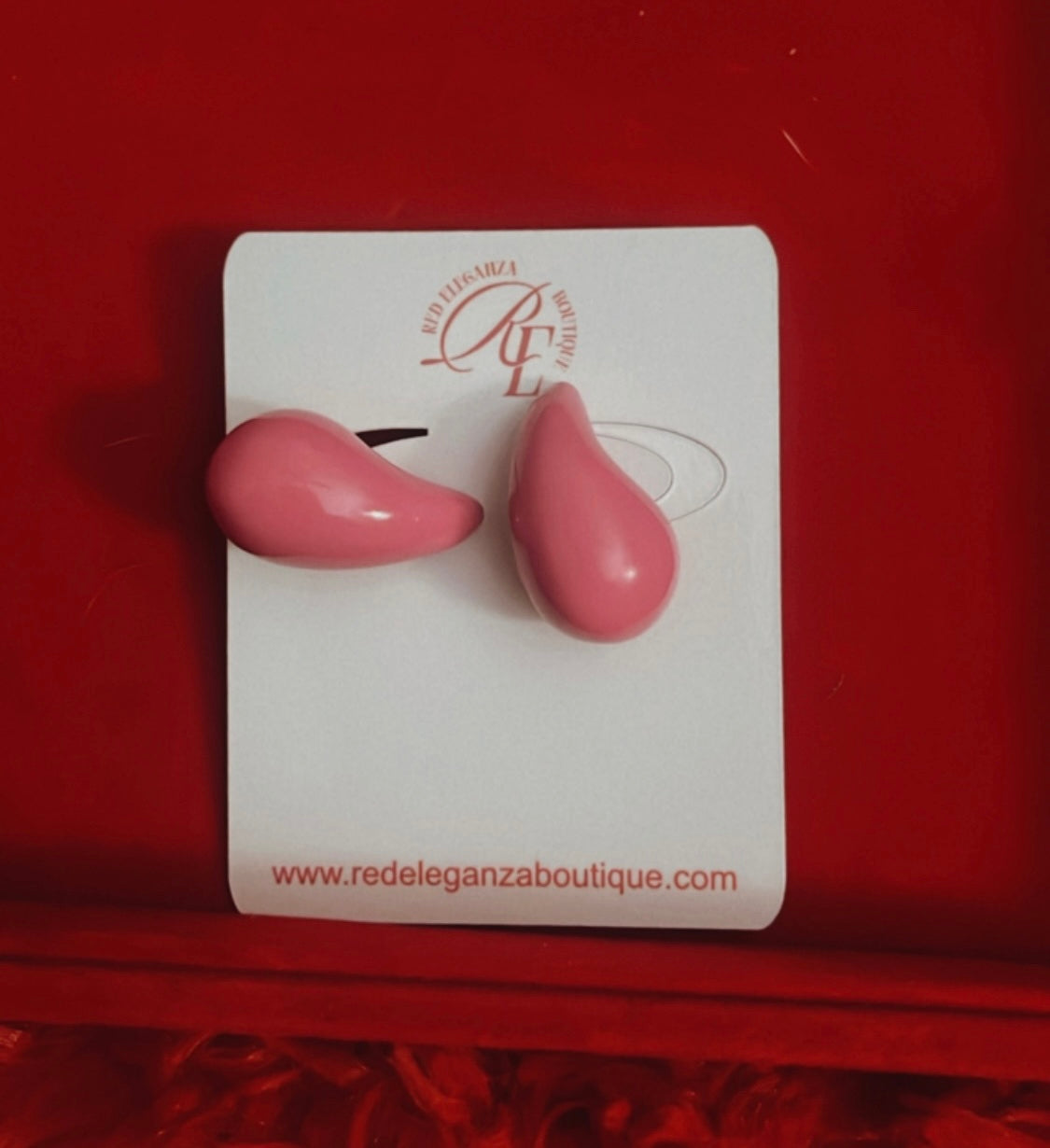 TEAR DROP EARRINGS (PINK, PURPLE and SILVER)