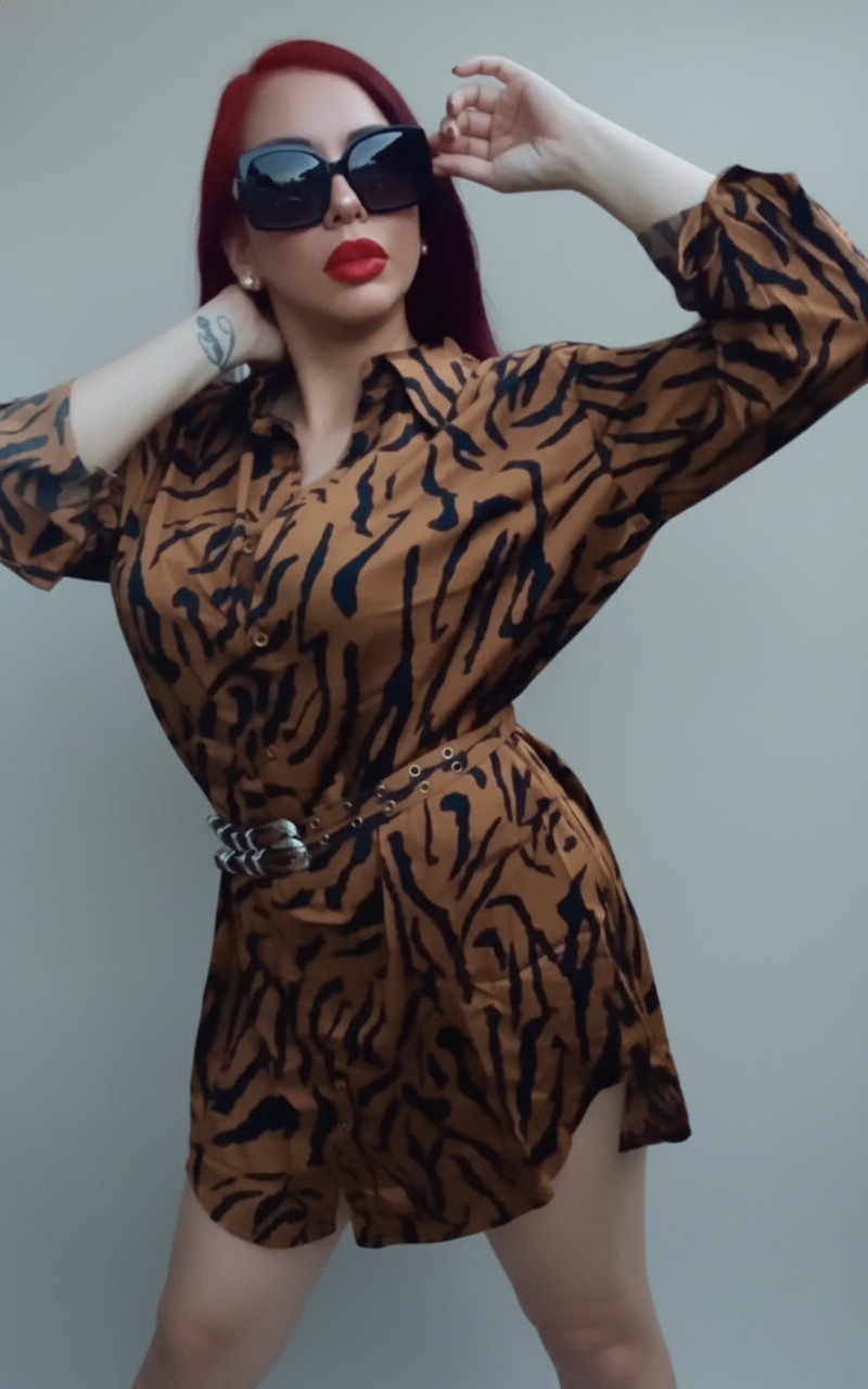 SIMONA ANIMAL PRINT DRESS (FINAL SALE)