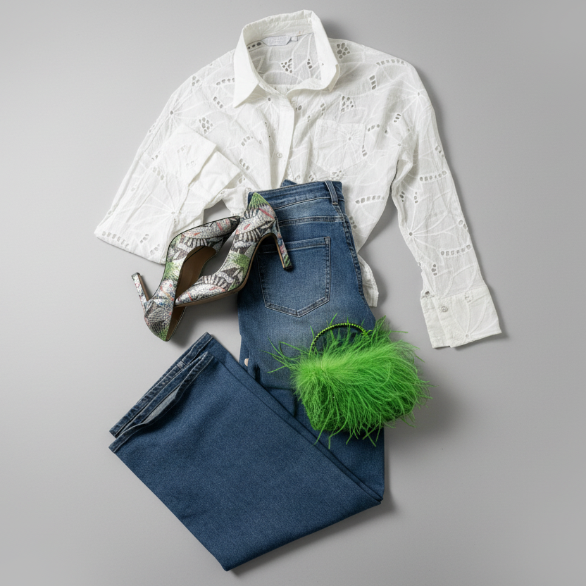 ZIOLA FEATHERED BAG
