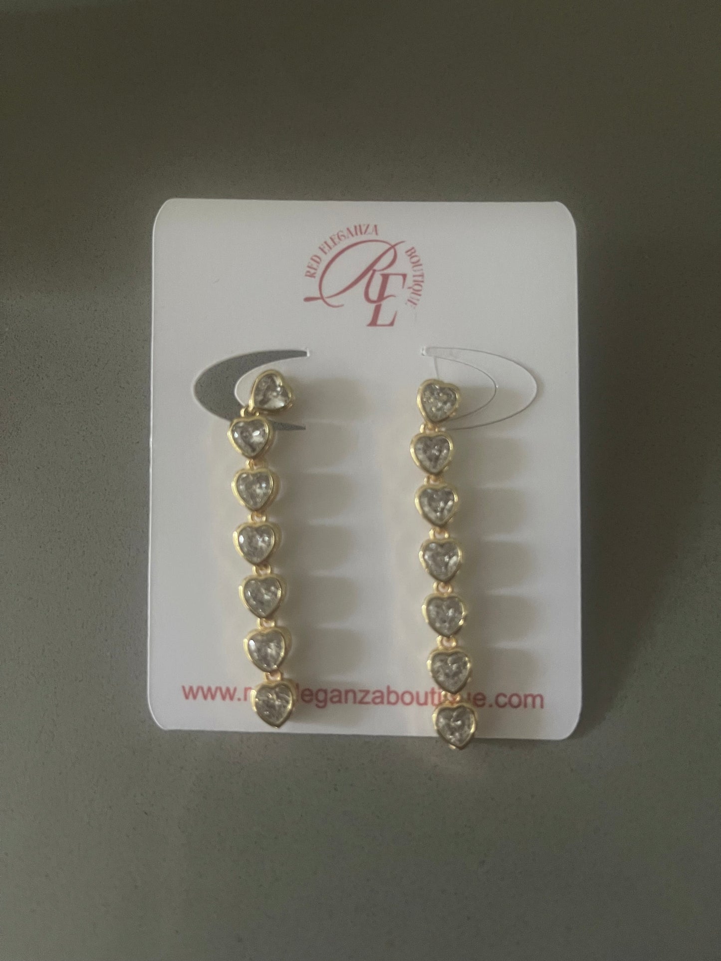 HEART DROP EARRINGS