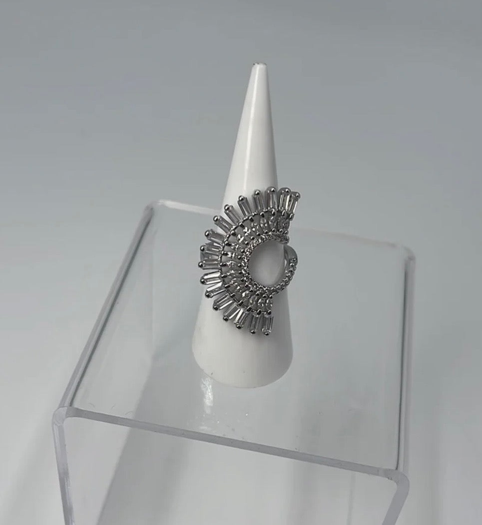 Geometric Silver Ring