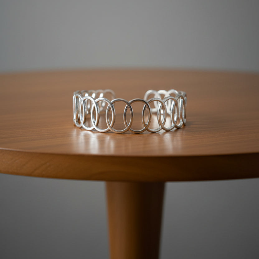 Oval Gold and Silver Tone Bracelet