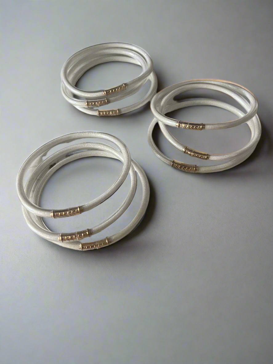 BELIEVE IN YOURSELF BANGELS (GOLD AND WHITE)