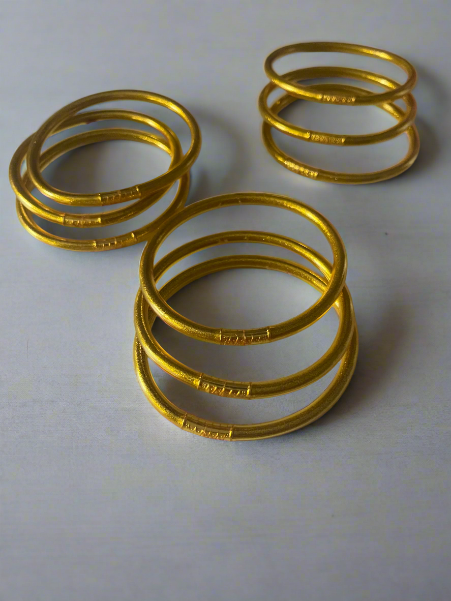 BELIEVE IN YOURSELF BANGELS (GOLD AND WHITE)