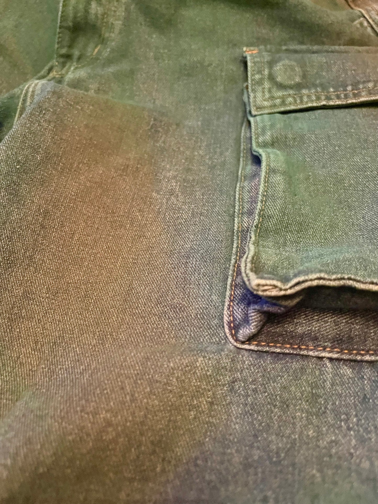 DENIM CARGO JUMPSUIT