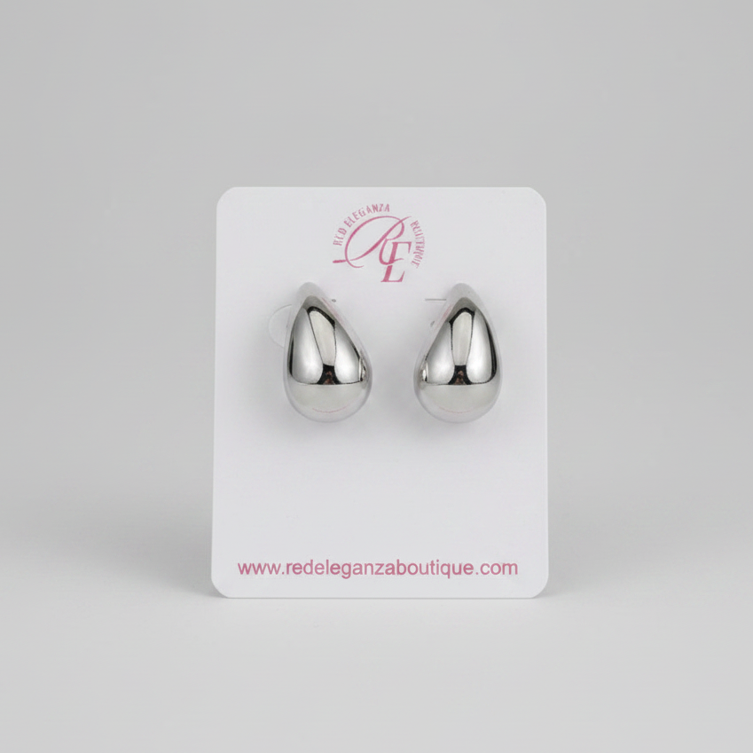 Tear Drop Purple Earrings