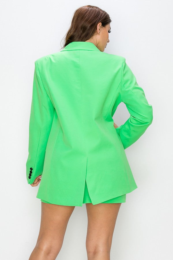 DOMINIQUE TWO PIECE SET JACKET AND SKIRT (GREEN)