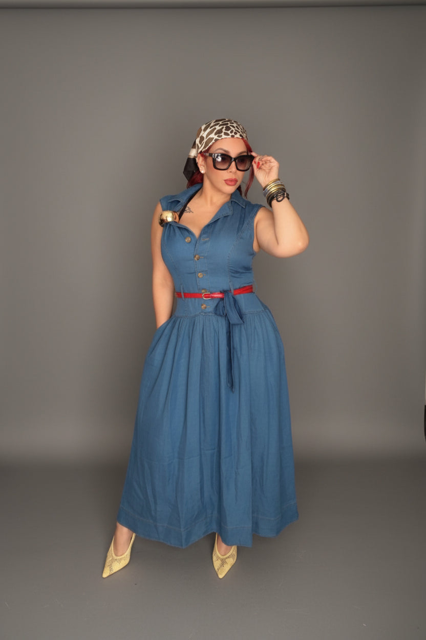 Valeria Sleevless Maxi Dress