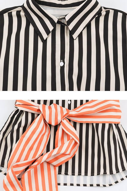 The Soho Belted Classic Blouse