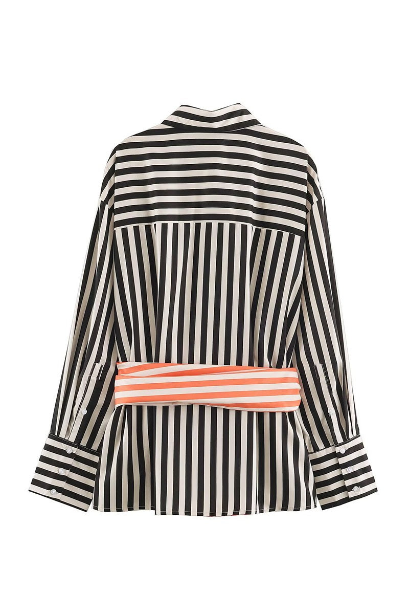 The Soho Belted Classic Blouse