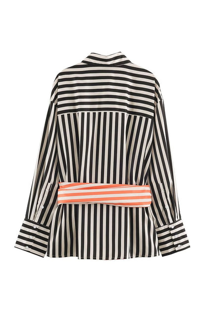 The Soho Belted Classic Blouse