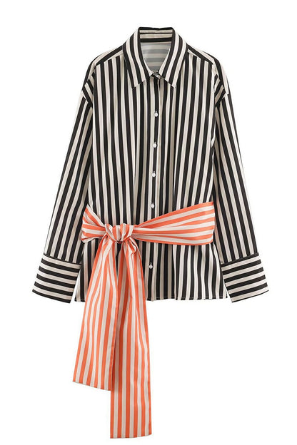 The Soho Belted Classic Blouse