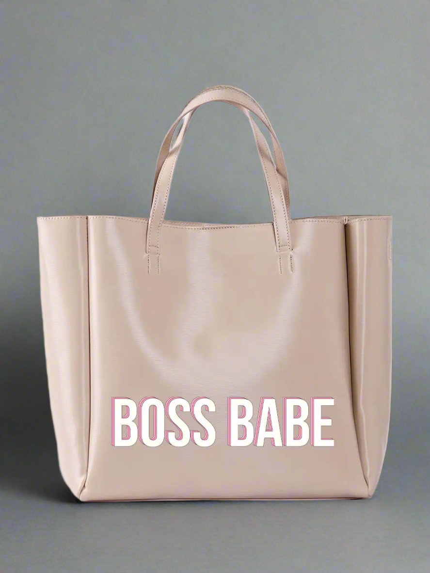 Boss Babe Tote Bag (Cream)