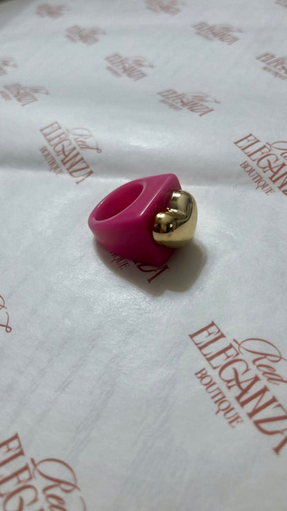 "I attract Love" HEART FASHION RINGS