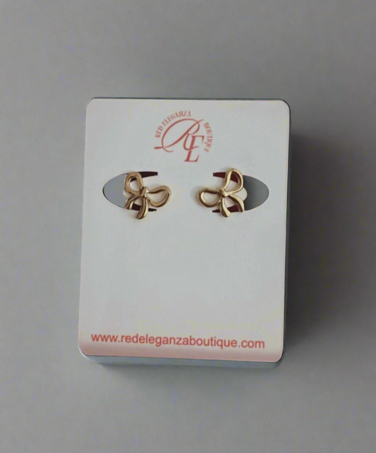 BOW EARRINGS (GOLD)