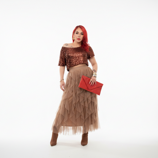 THE SHE IS BECOMING TULLE SKIRT