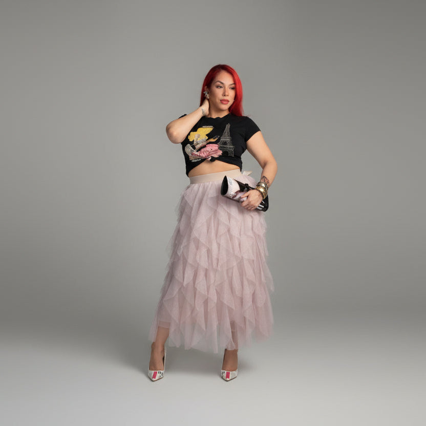 THE SHE IS BECOMING TULLE SKIRT
