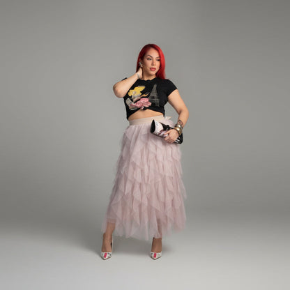 THE SHE IS BECOMING TULLE SKIRT