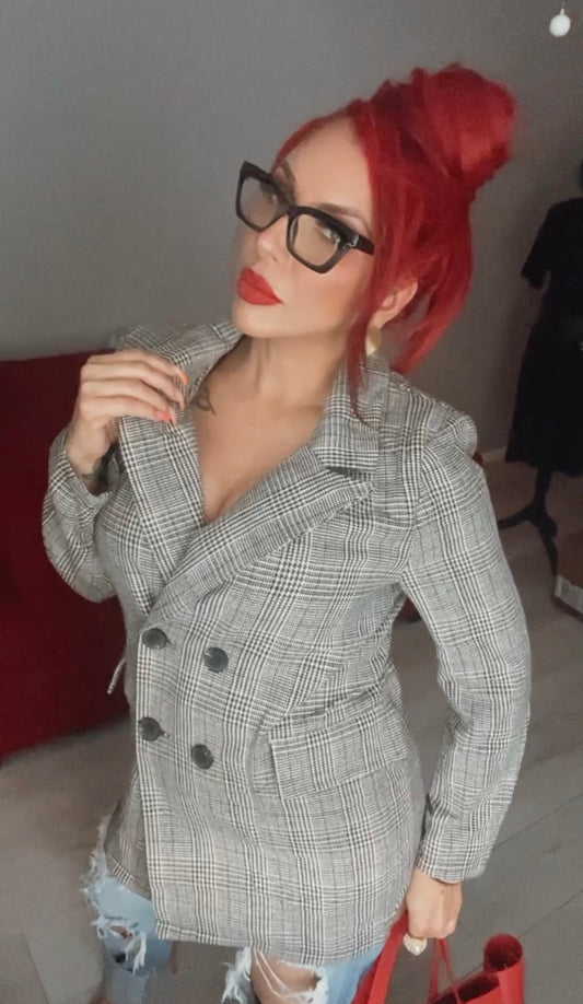 MADISSON PLAID BLAZER