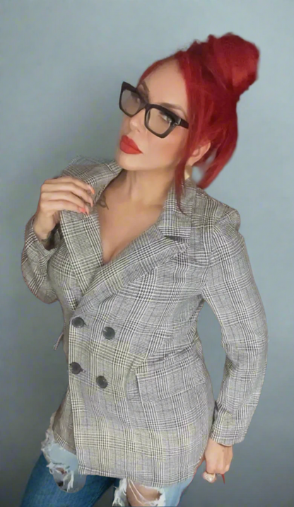 MADISSON PLAID BLAZER