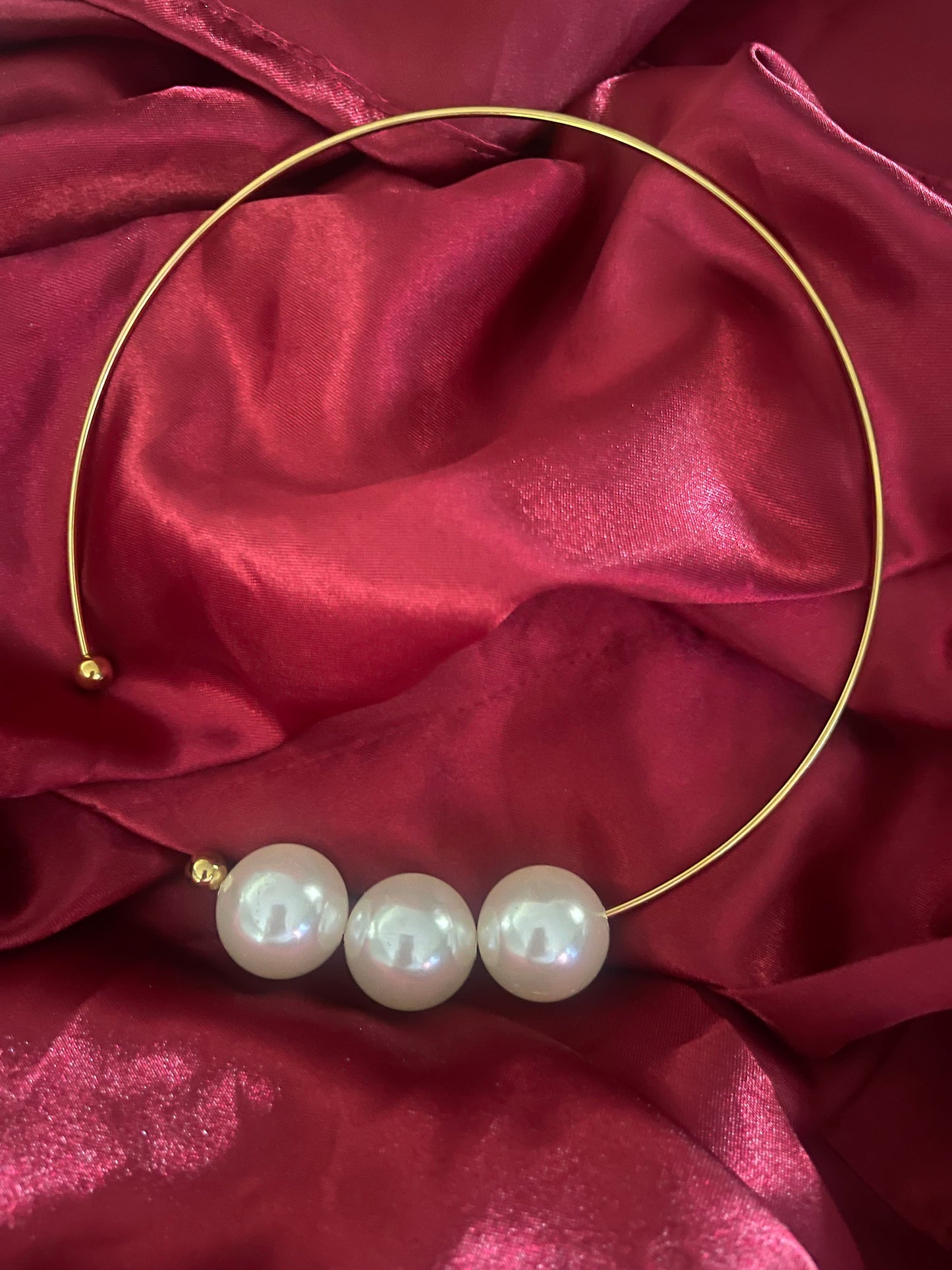 COLLAR BIG BALL PEARL NECKLACE