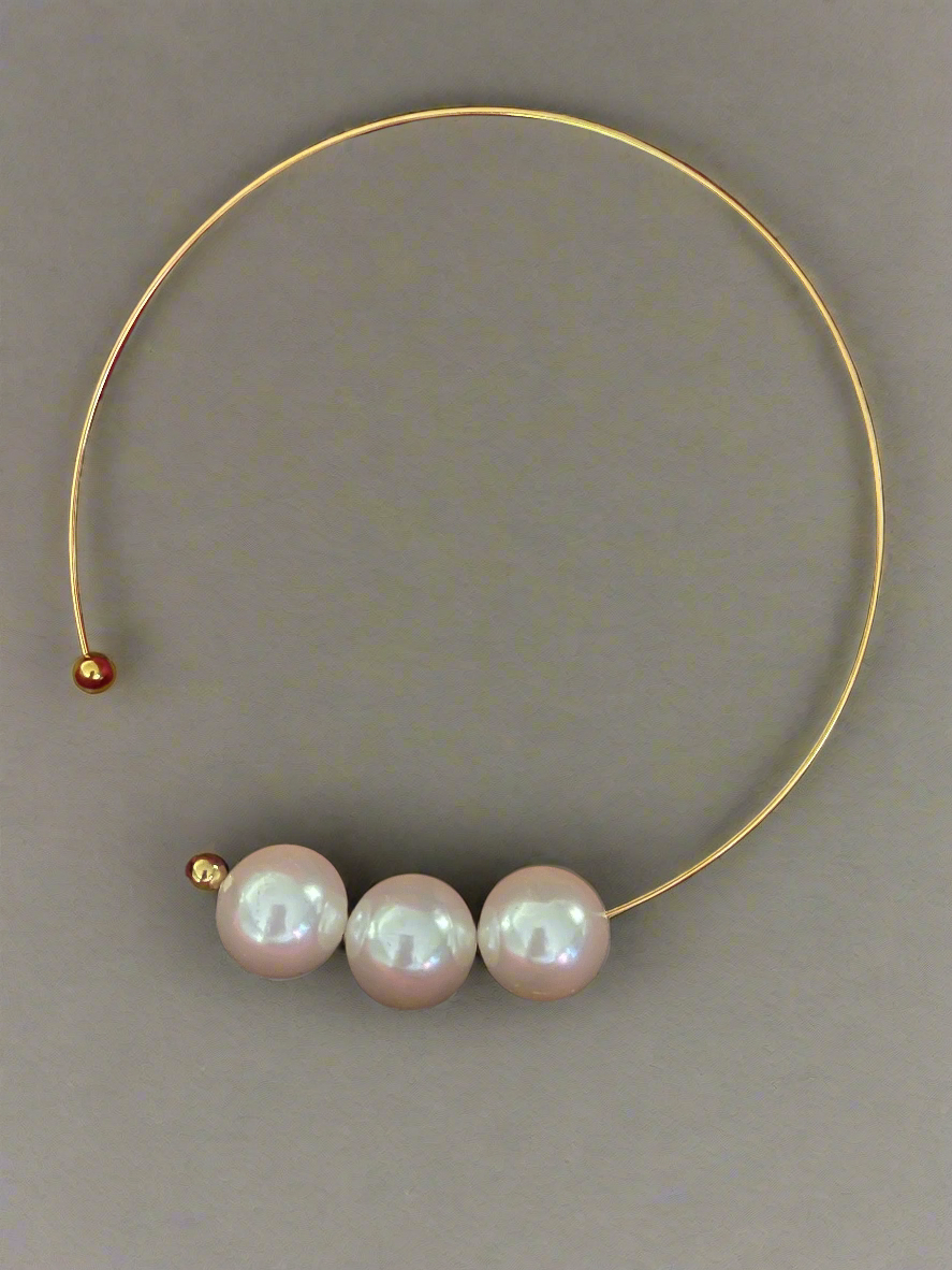 COLLAR BIG BALL PEARL NECKLACE