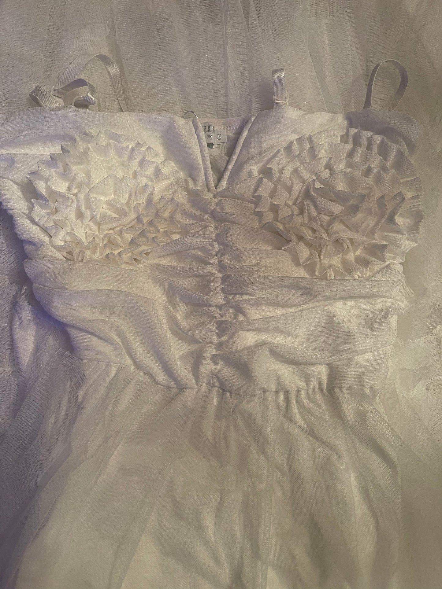 ROSIE WHITE MESH DRESS
