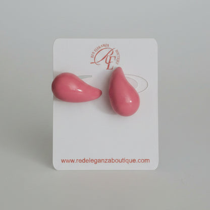 Tear Drop Purple Earrings