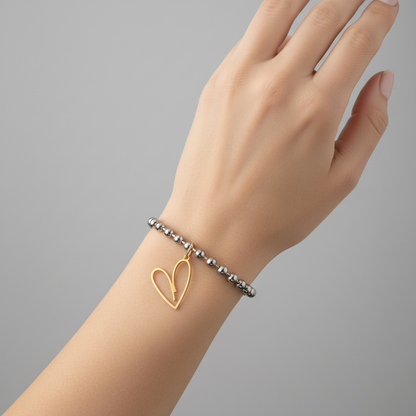 Gold Tone Beaded bracelet