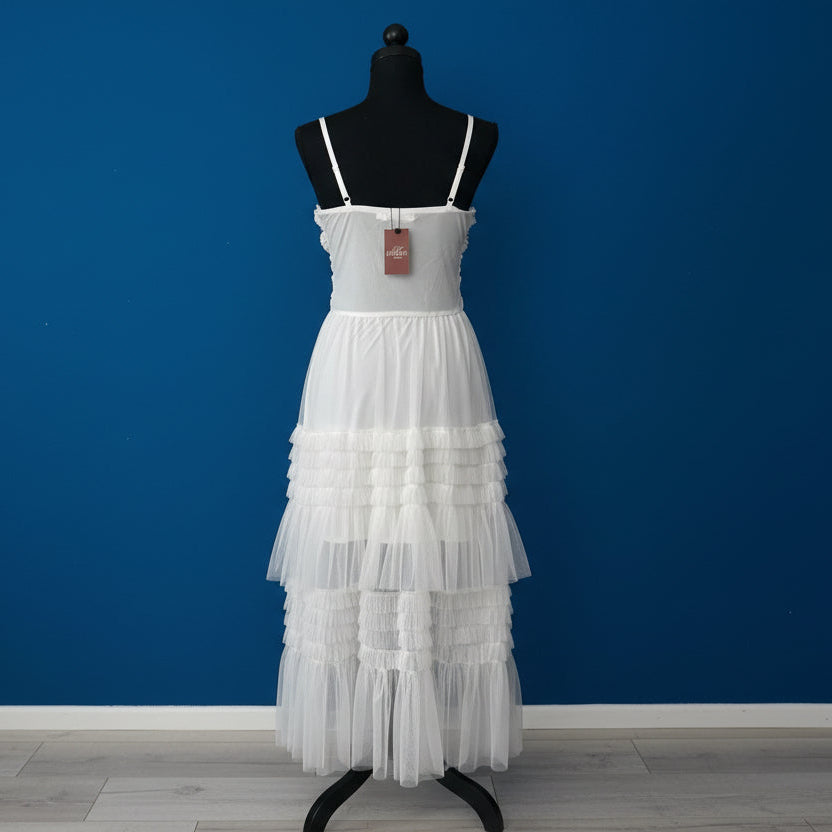 ROSIE WHITE MESH DRESS