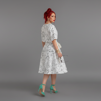 The Elise Abstract Skirt set