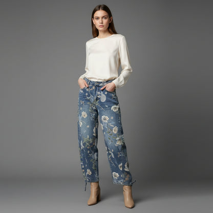 FLOR DENIM JEANS