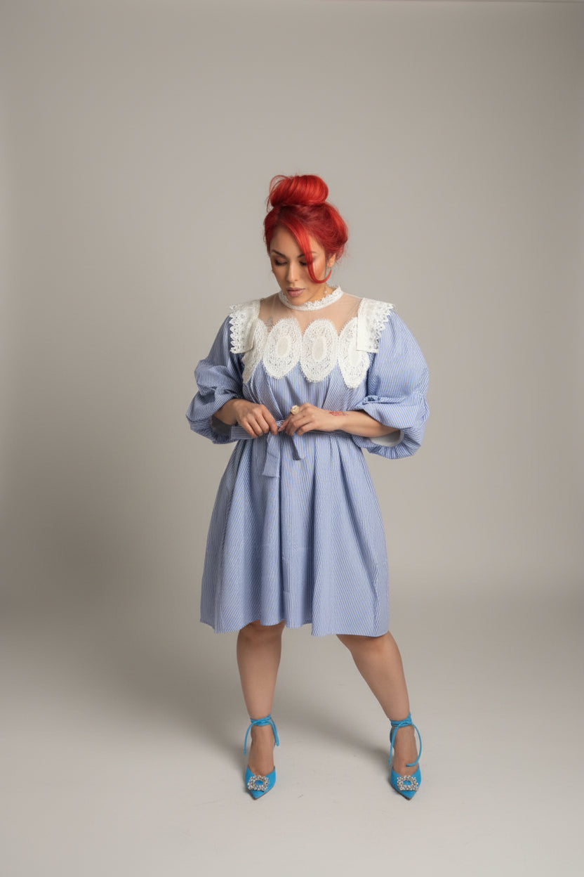 Emma Pinstripe dress