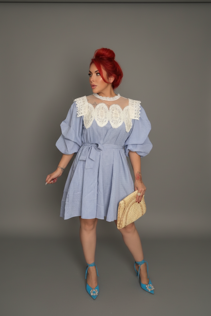 Emma Pinstripe dress