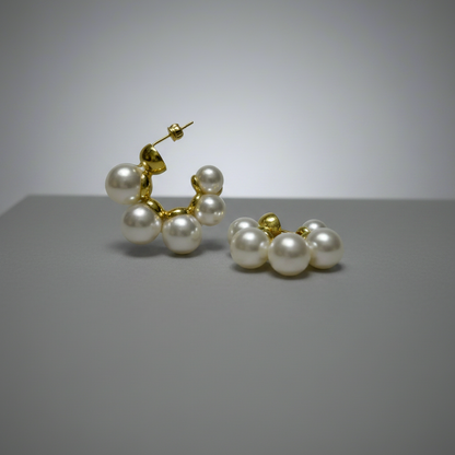 Pearl Hoop Earrings