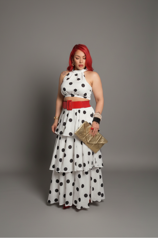 Romance in Polka Dot Dress