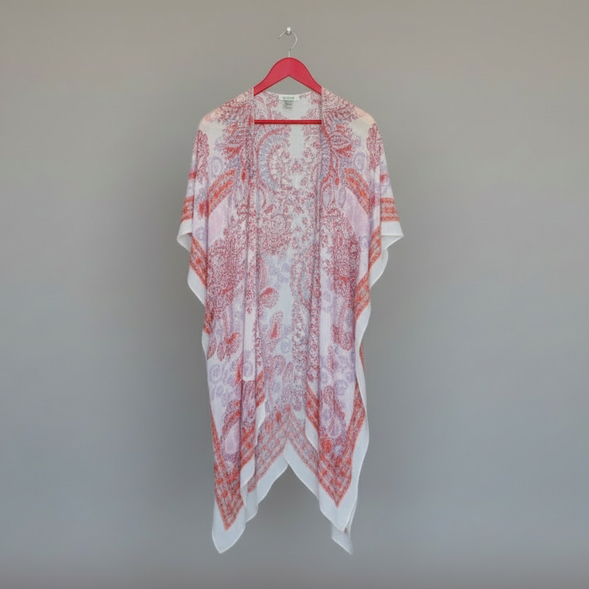 BLISSFUL KIMONO (RED & BROWN)