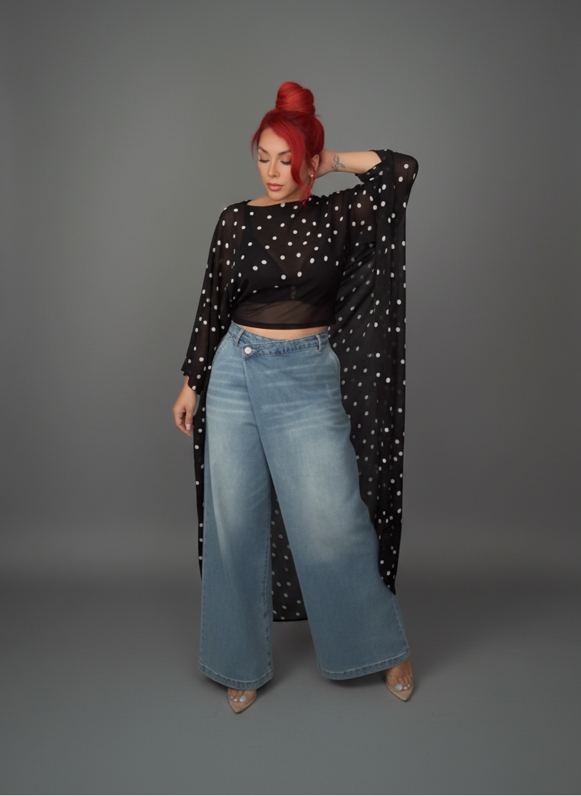 The Polka Drama Shawl