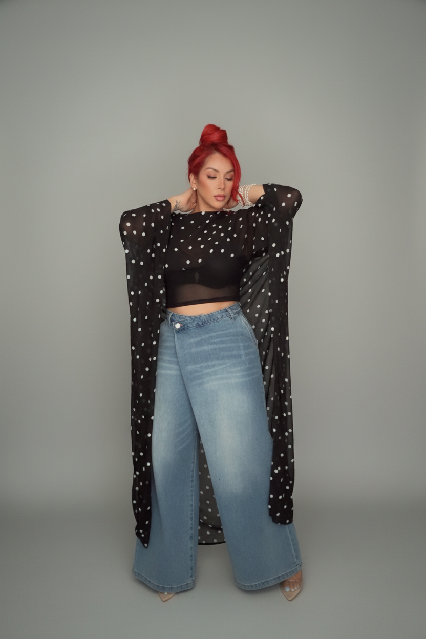 The Polka Drama Shawl