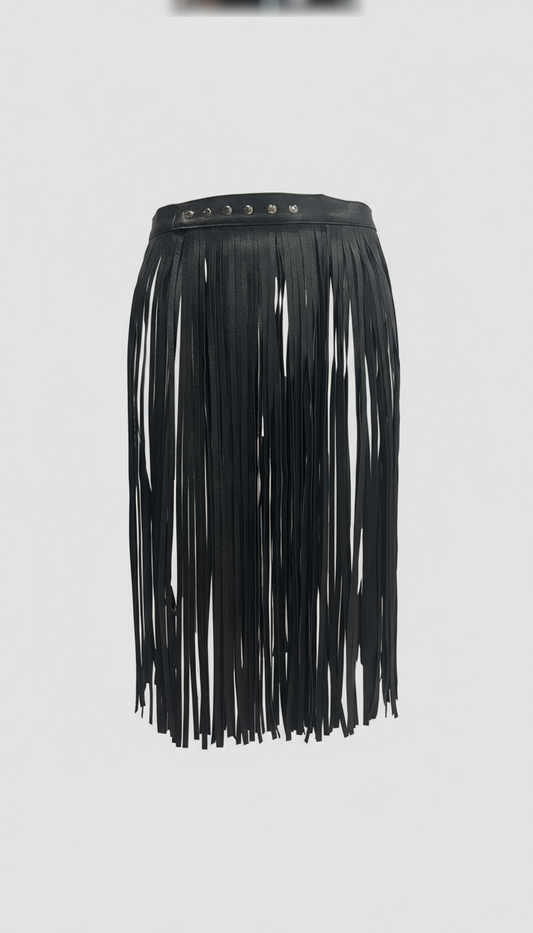 VINTAGE TASSEL FRINGE SKIRT
