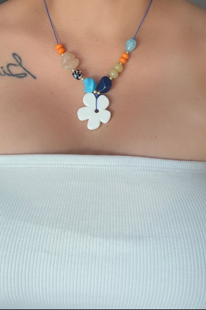 Beach Charm Statement Necklace