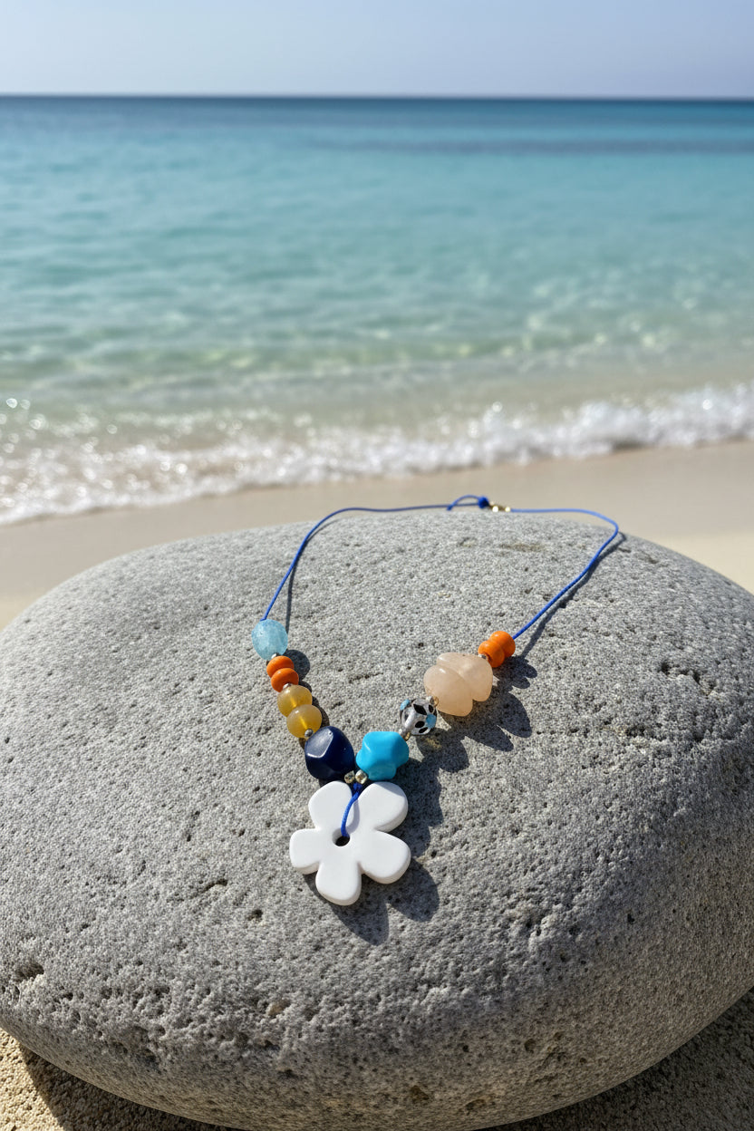 Beach Charm Statement Necklace