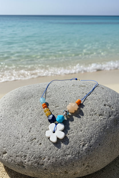 Beach Charm Statement Necklace