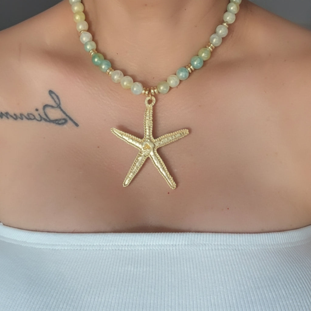 Beaded Starfish Necklace