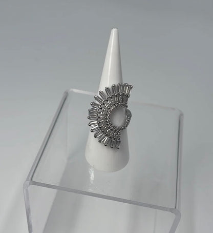 Geometric Silver Ring