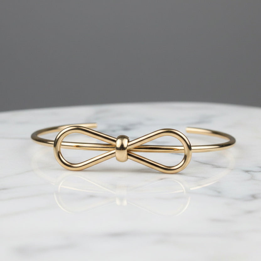 Bow gold-tone and silver Bracelet