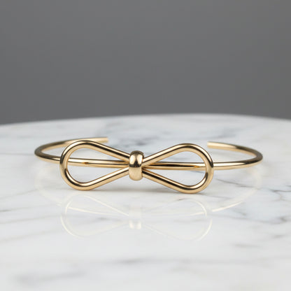Bow gold-tone and silver Bracelet